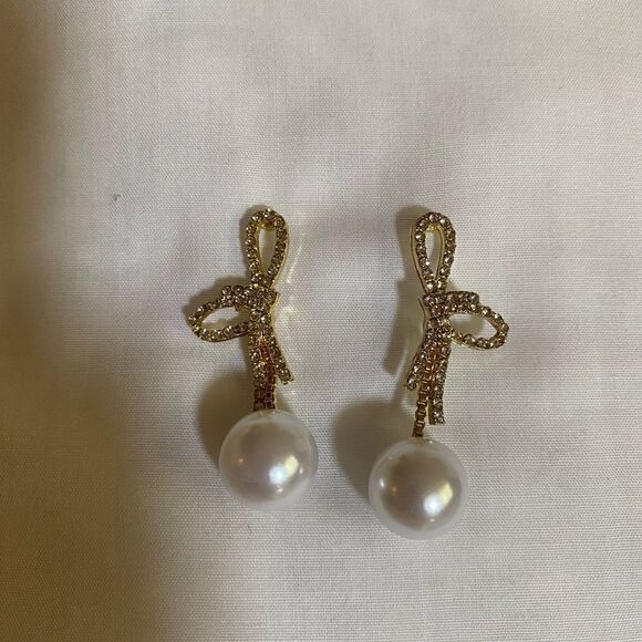 Bohemian bow earrings M40 - Picture 2 of 4